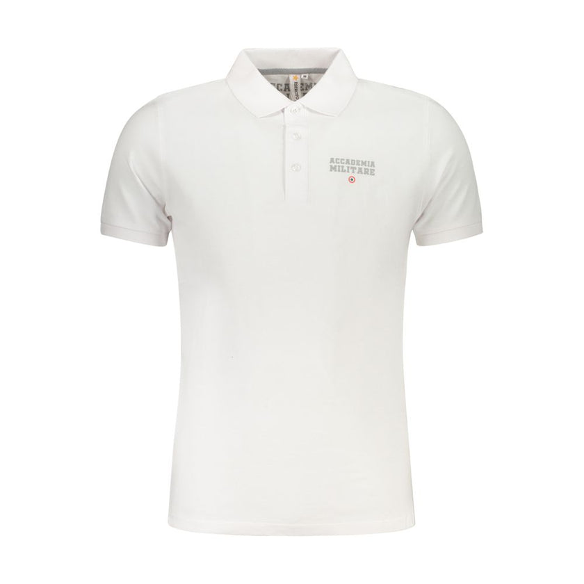 Accademia Militare Bianco Baumwoll-Herrenpoloshirt