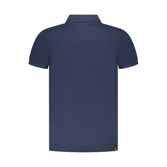 Accademia Militare Blaues Baumwoll-Poloshirt