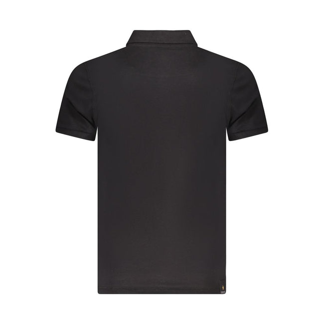 Accademia Militare Schwarzes Baumwoll-Poloshirt für Herren