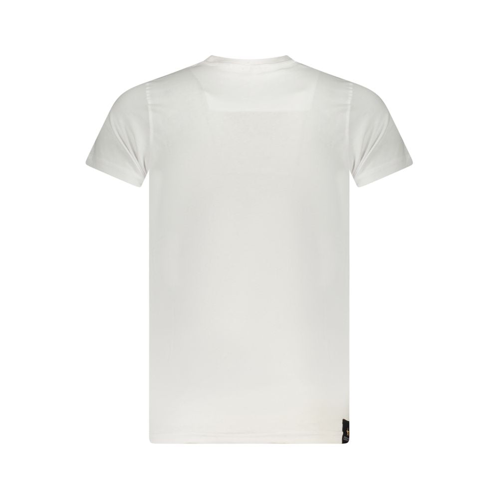 Accademia Militare Weißes Herren-T-Shirt aus Baumwolle