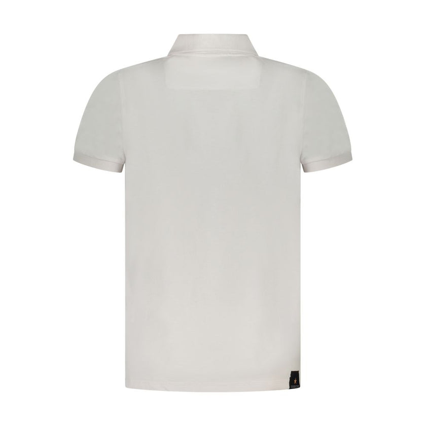 Accademia Militare Weißes Baumwoll-Poloshirt