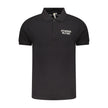 Accademia Militare Schwarzes Herren-Poloshirt aus Baumwolle
