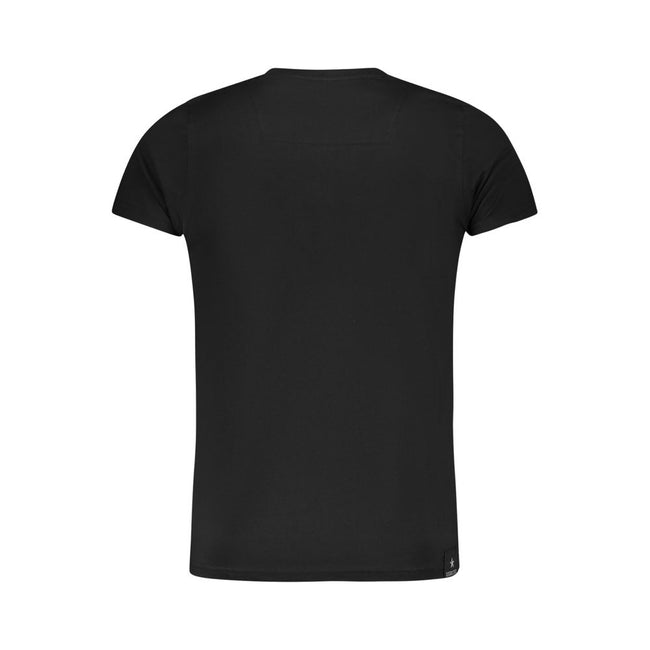 Accademia Militare Schwarzes Baumwoll-T-Shirt für Herren