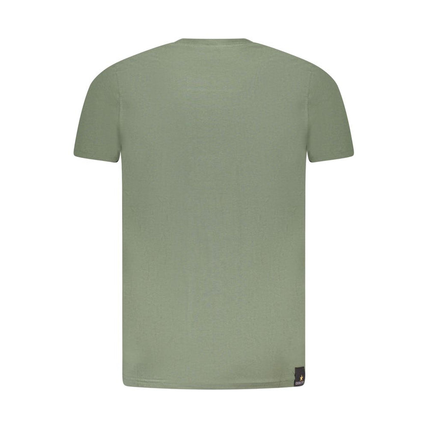 Accademia Militare Verde Baumwoll-T-Shirt für Herren