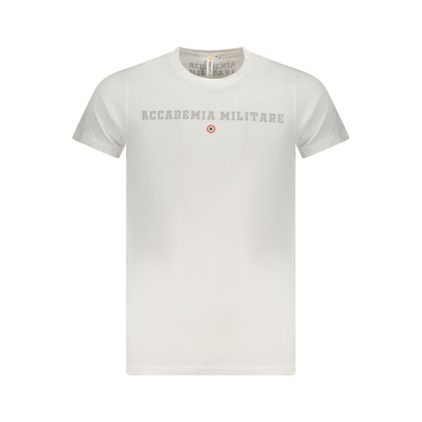 Accademia Militare Bianco Baumwoll-T-Shirt für Herren