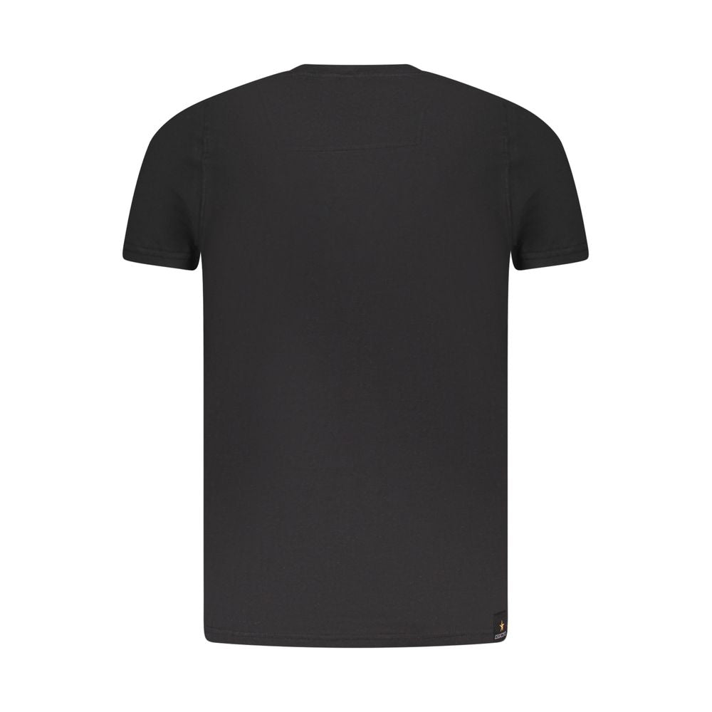 Accademia Militare Schwarzes Baumwoll-T-Shirt für Herren