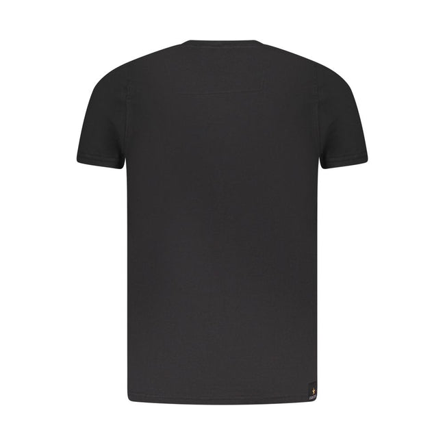 Accademia Militare Schwarzes Baumwoll-T-Shirt für Herren