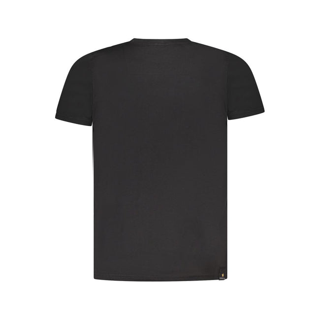 Accademia Militare Schwarzes Baumwoll-T-Shirt für Herren