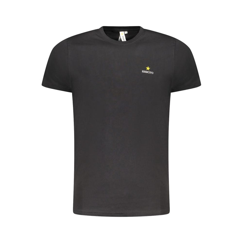 Esercito 1659 Schwarzes Baumwoll-T-Shirt für Herren