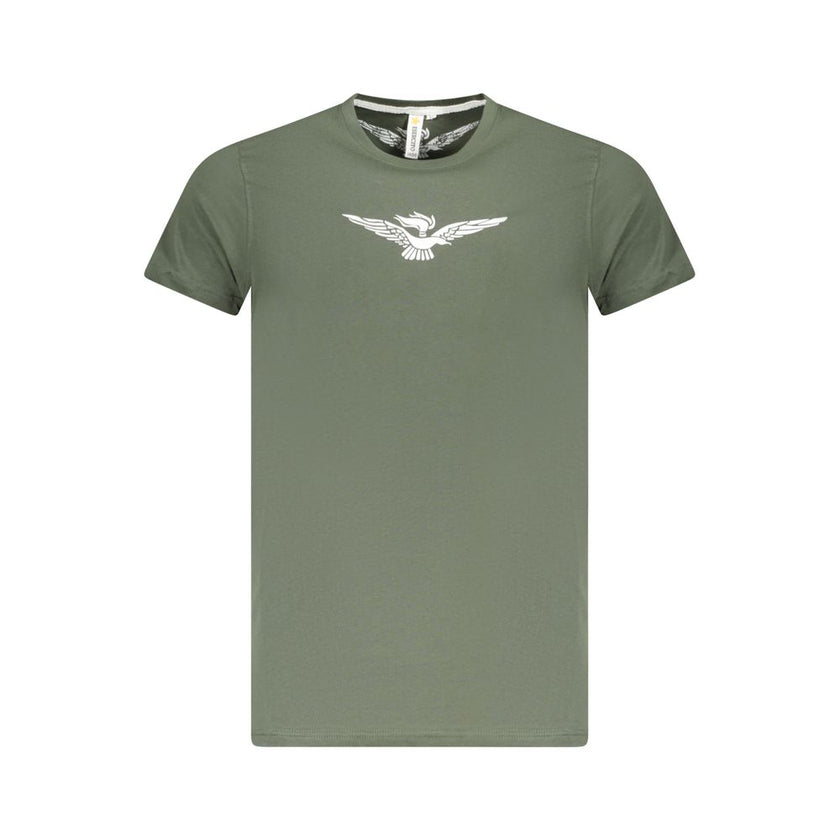 Accademia Militare Verde Baumwoll-T-Shirt für Herren