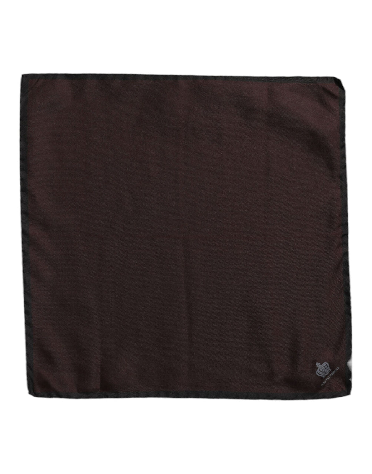 Dolce & Gabbana Brown DG Crown Silk Square Men's Foulard Scarf