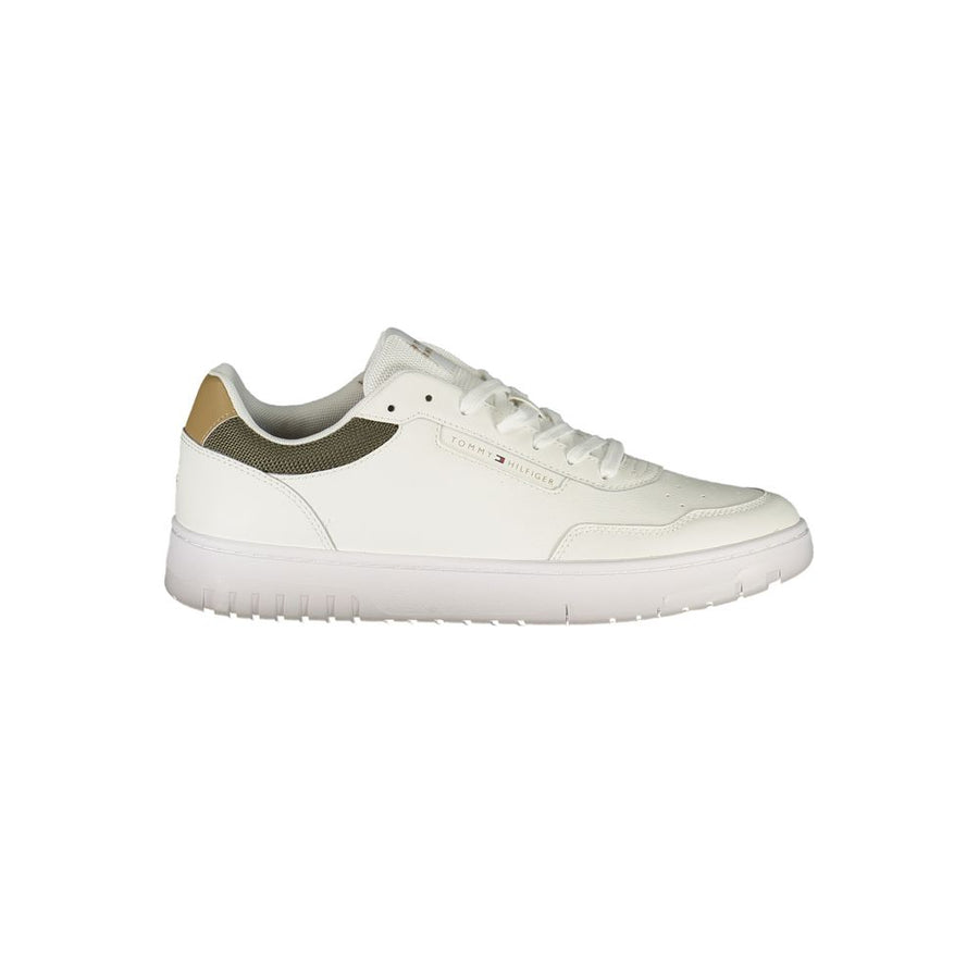 Tommy Hilfiger Men's White Polyester Sneakers