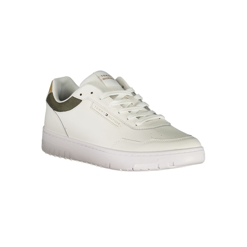 Tommy Hilfiger Men's White Polyester Sneakers