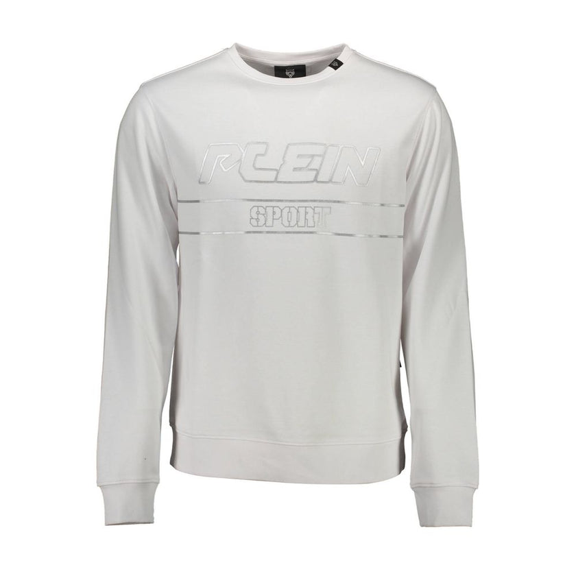 Plein Sport Bianco Baumwoll-Sweatshirt für Herren