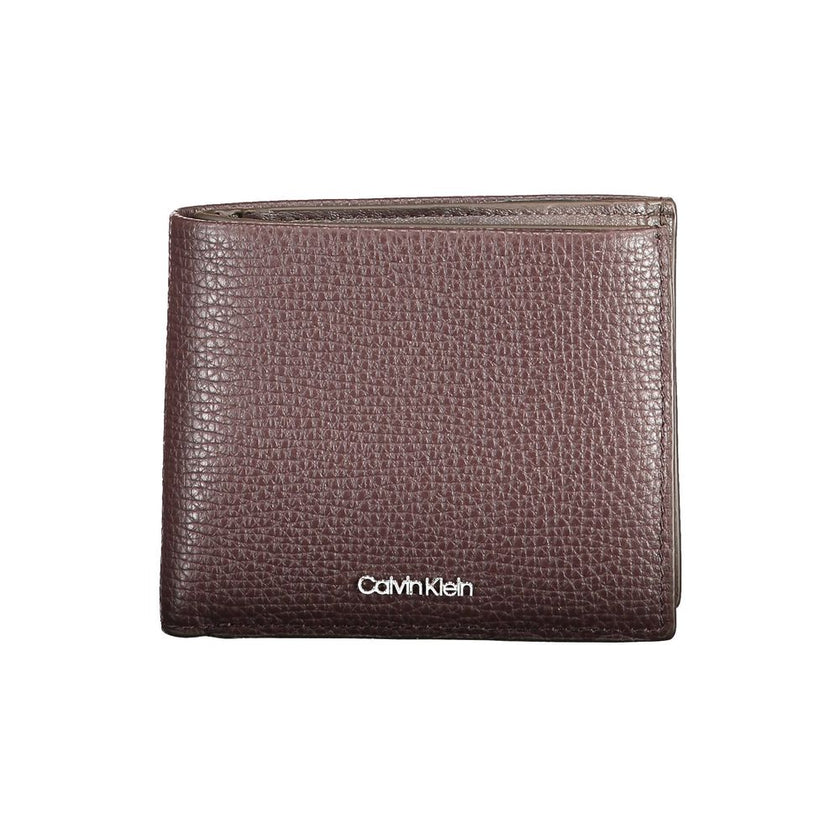 Calvin Klein Braunes Leder Portemonnaie
