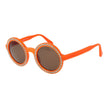 Andy Wolf Sonnenbrille aus orangefarbenem Acetat