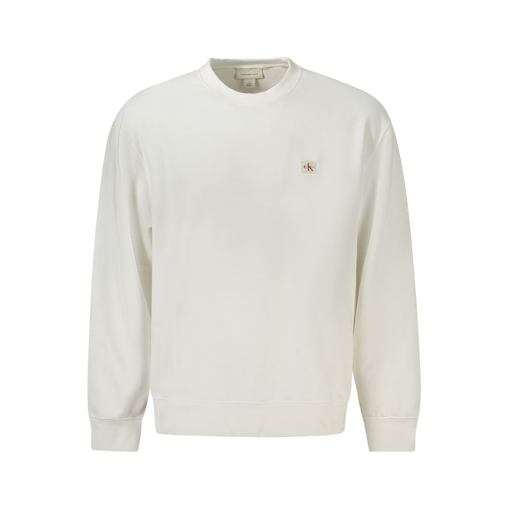Calvin Klein Men's White Cotton Sweatshirt