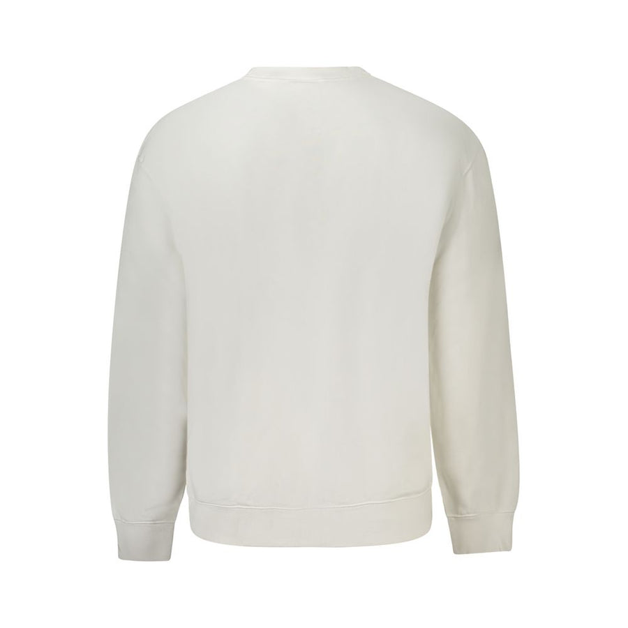 Calvin Klein Weißes Herren-Sweatshirt aus Baumwolle