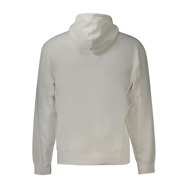 Calvin Klein Weißes Herren-Sweatshirt aus Baumwolle