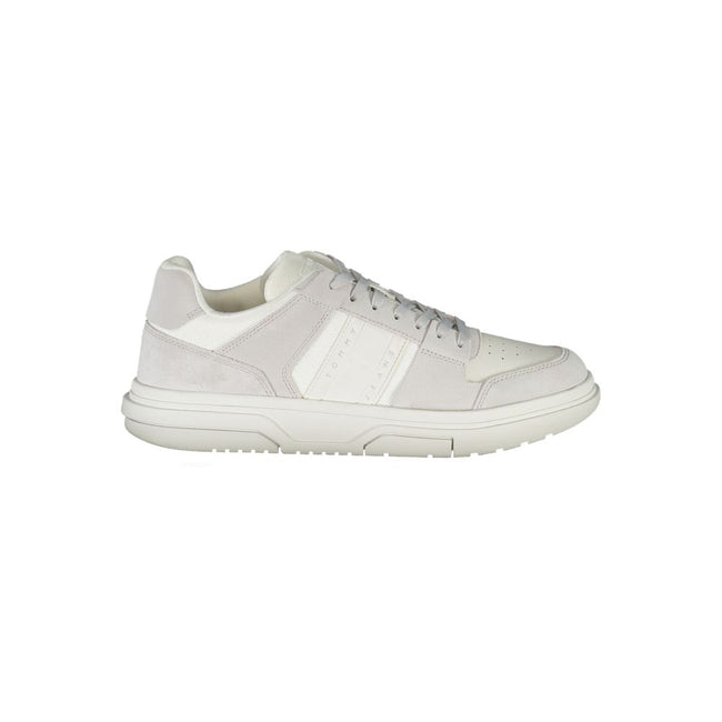 Tommy Hilfiger Weißer Herren-Sneaker aus Polyurethan