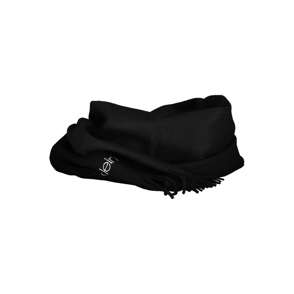Calvin Klein Black Polyester Scarf