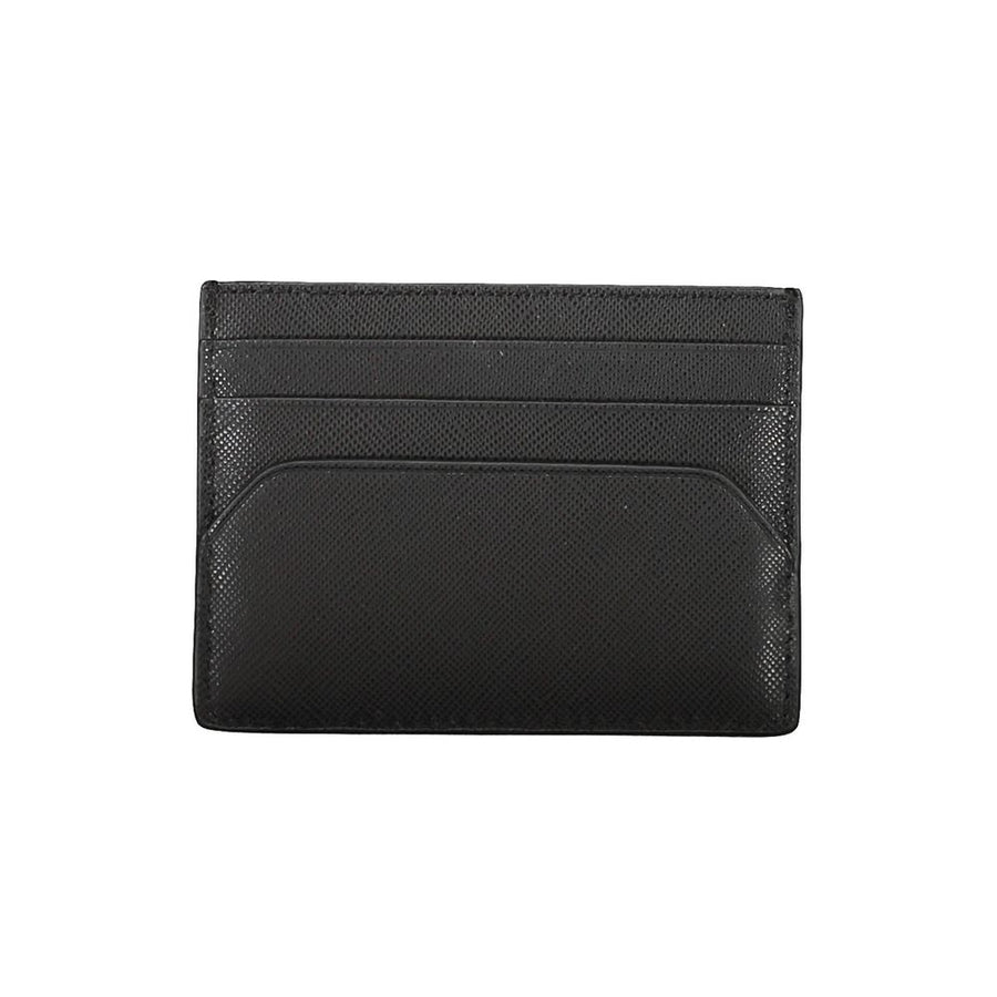 Tommy Hilfiger Schwarzes Leder Portemonnaie für Herren
