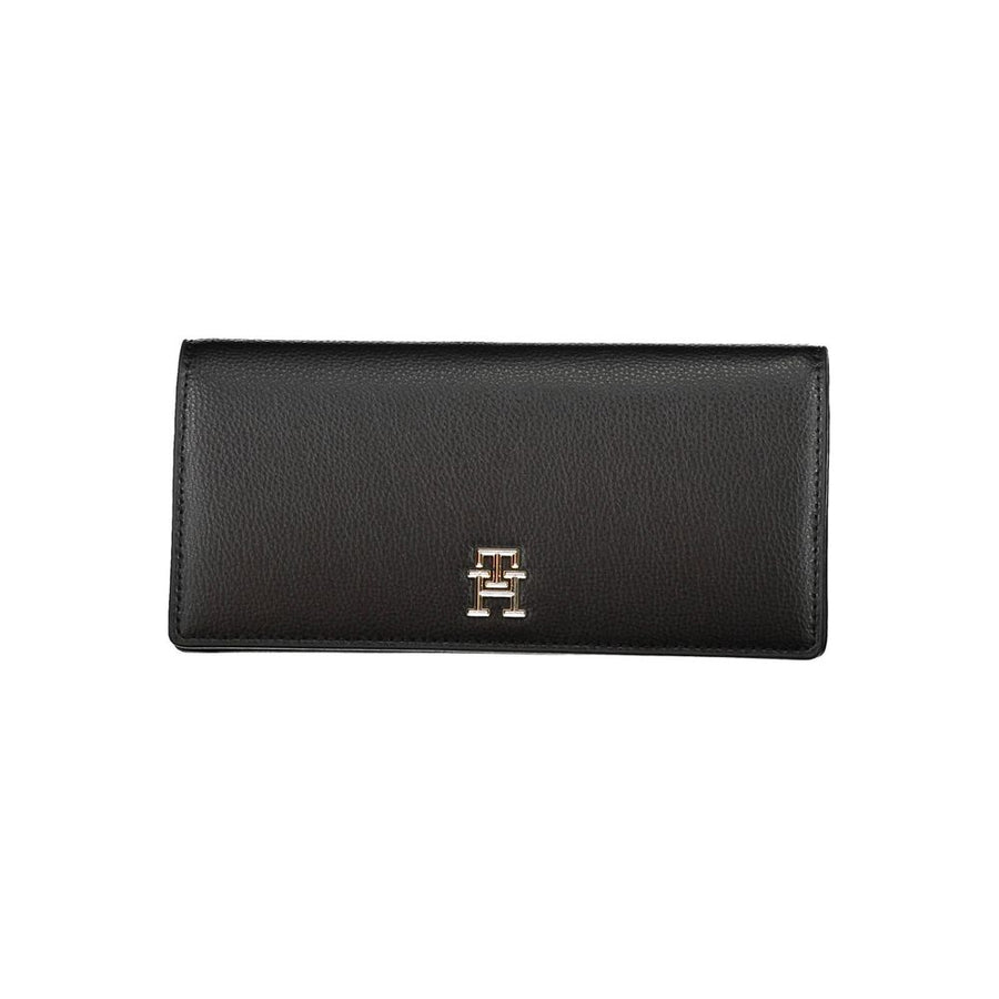 Tommy Hilfiger Schwarze Geldbörse aus Polyurethan für Damen