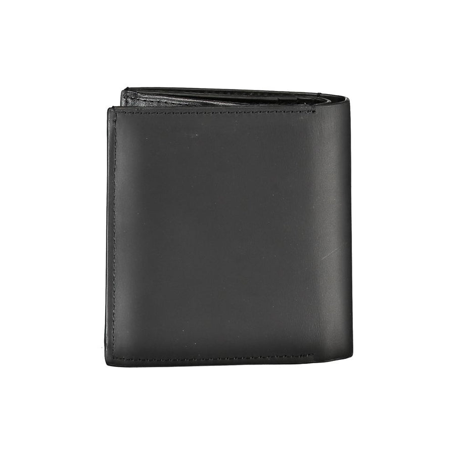 Calvin Klein Schwarzes Leder Portemonnaie für Herren