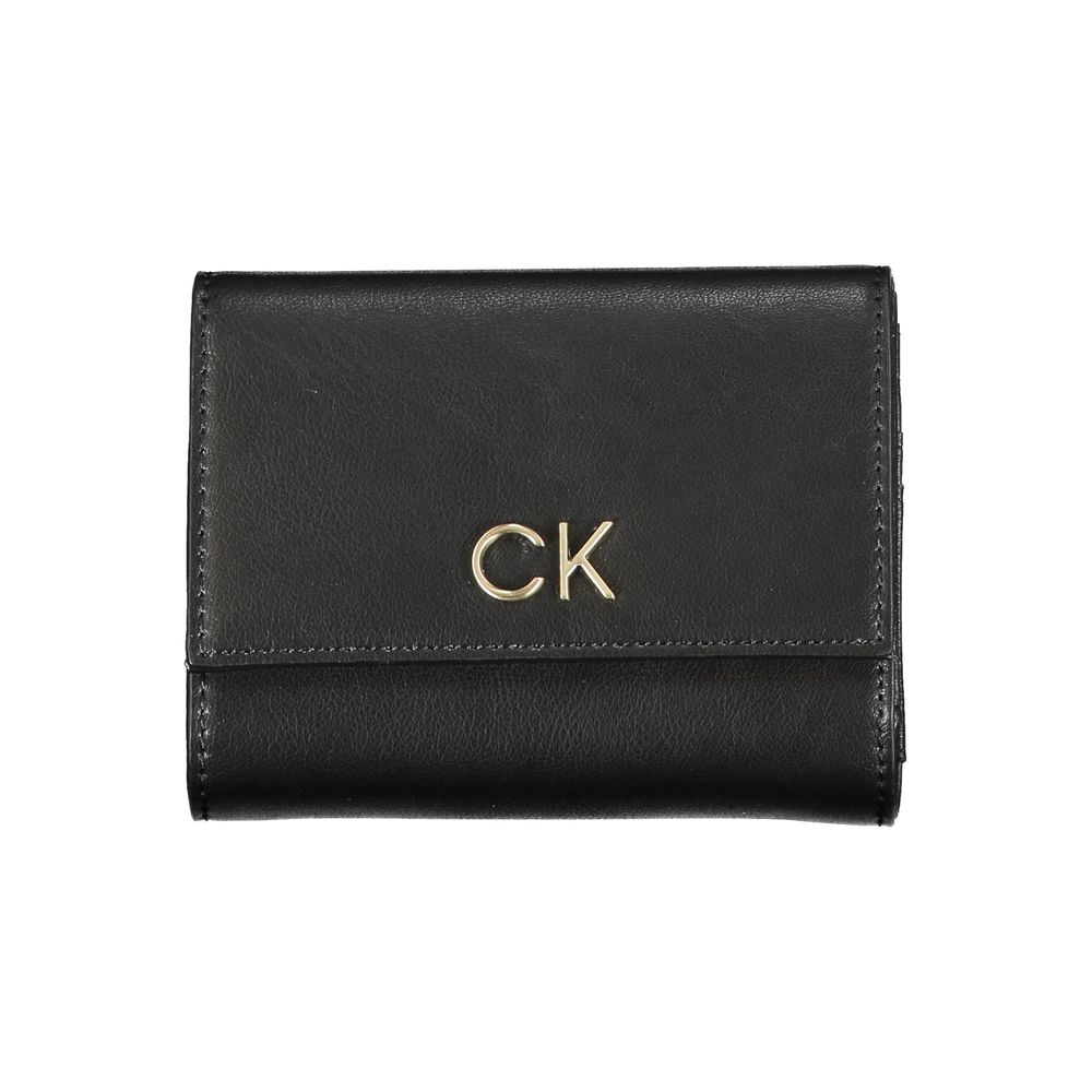 Calvin Klein Nero Damen Geldbörse aus Polyurethan
