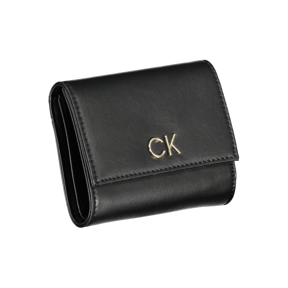 Calvin Klein Nero Damen Geldbörse aus Polyurethan