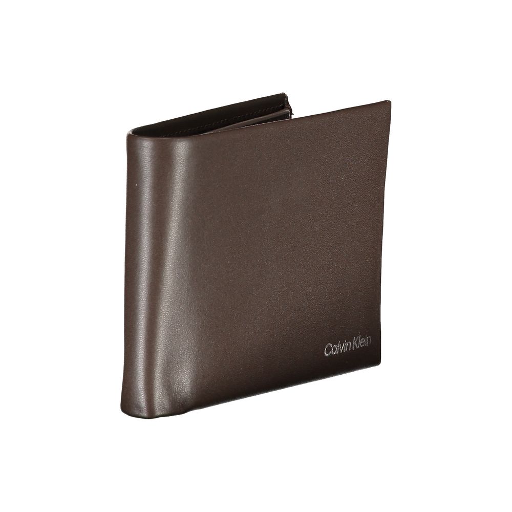 Calvin Klein Braunes Leder Portemonnaie