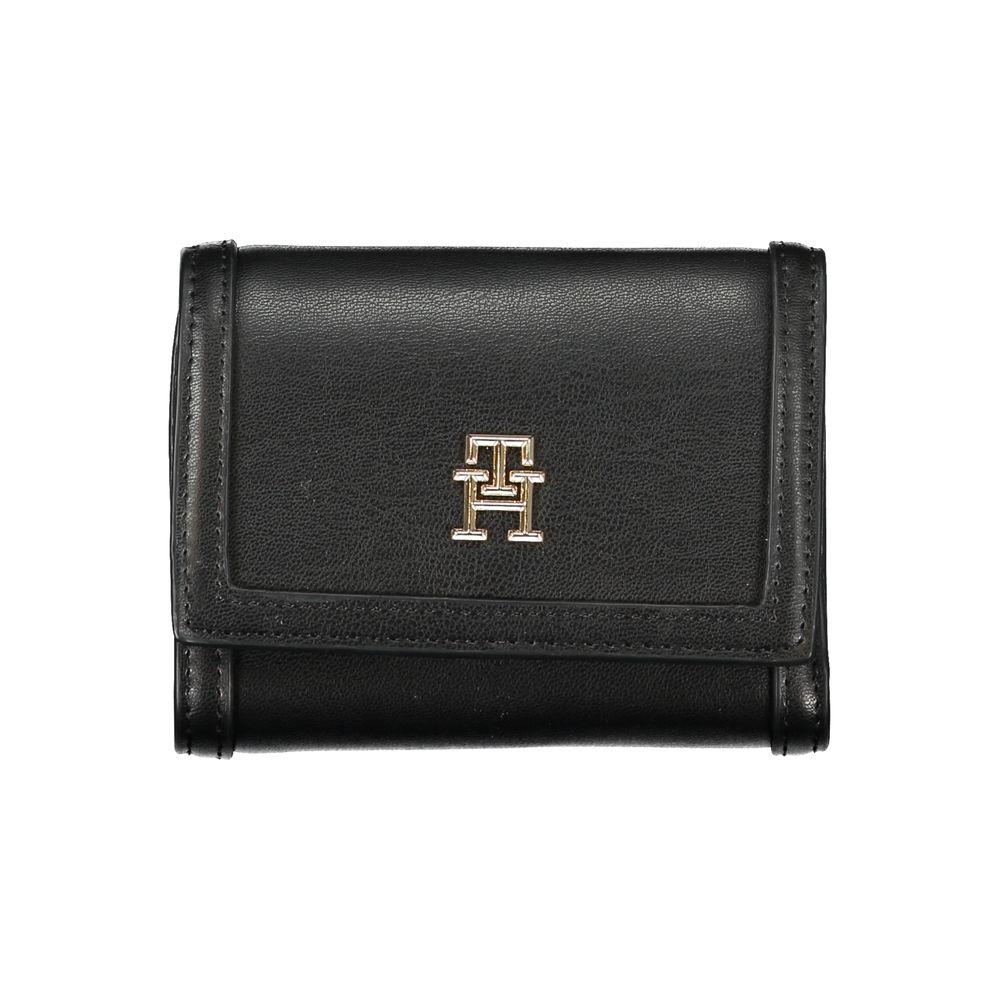 Tommy Hilfiger Schwarze Geldbörse aus Polyurethan für Damen