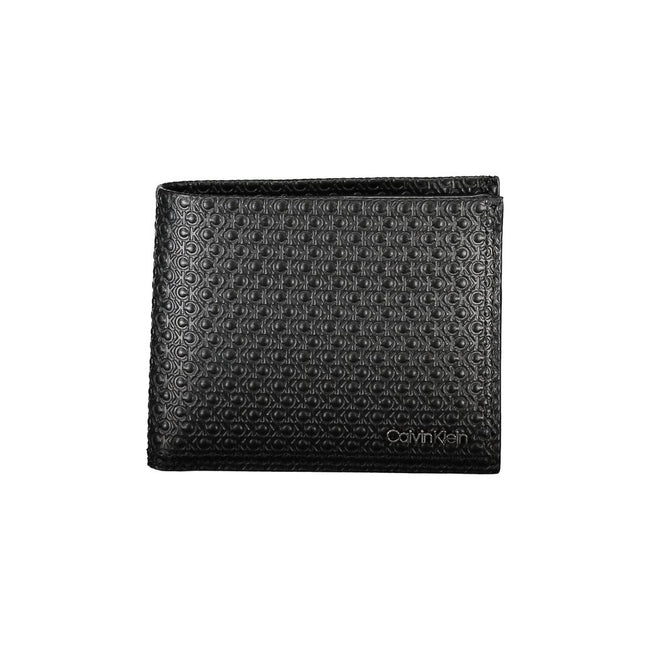 Calvin Klein Schwarzes Leder Portemonnaie für Herren