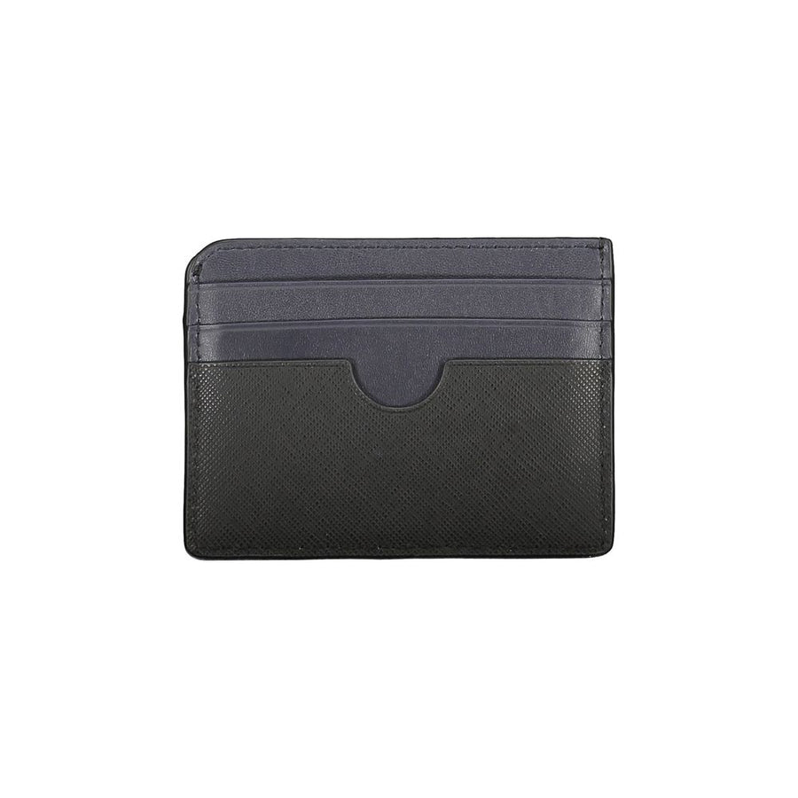 Tommy Hilfiger Schwarzes Leder Portemonnaie für Herren