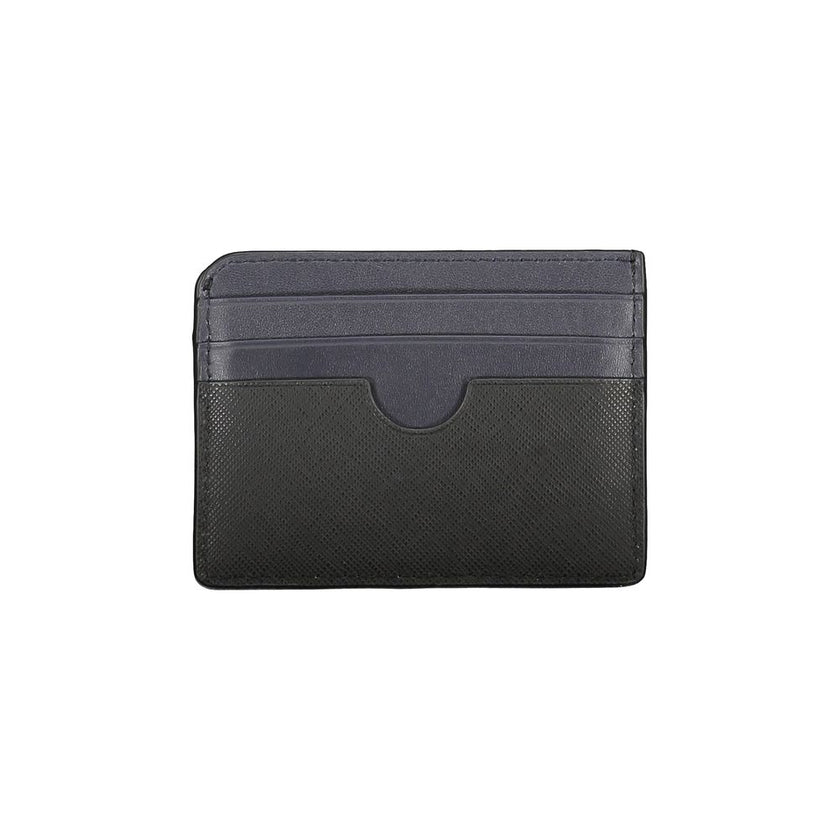 Tommy Hilfiger Schwarzes Leder Portemonnaie für Herren