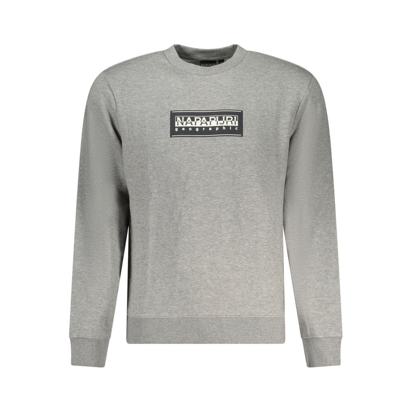 Napapijri Grauer Baumwoll-Sweatshirt für Herren