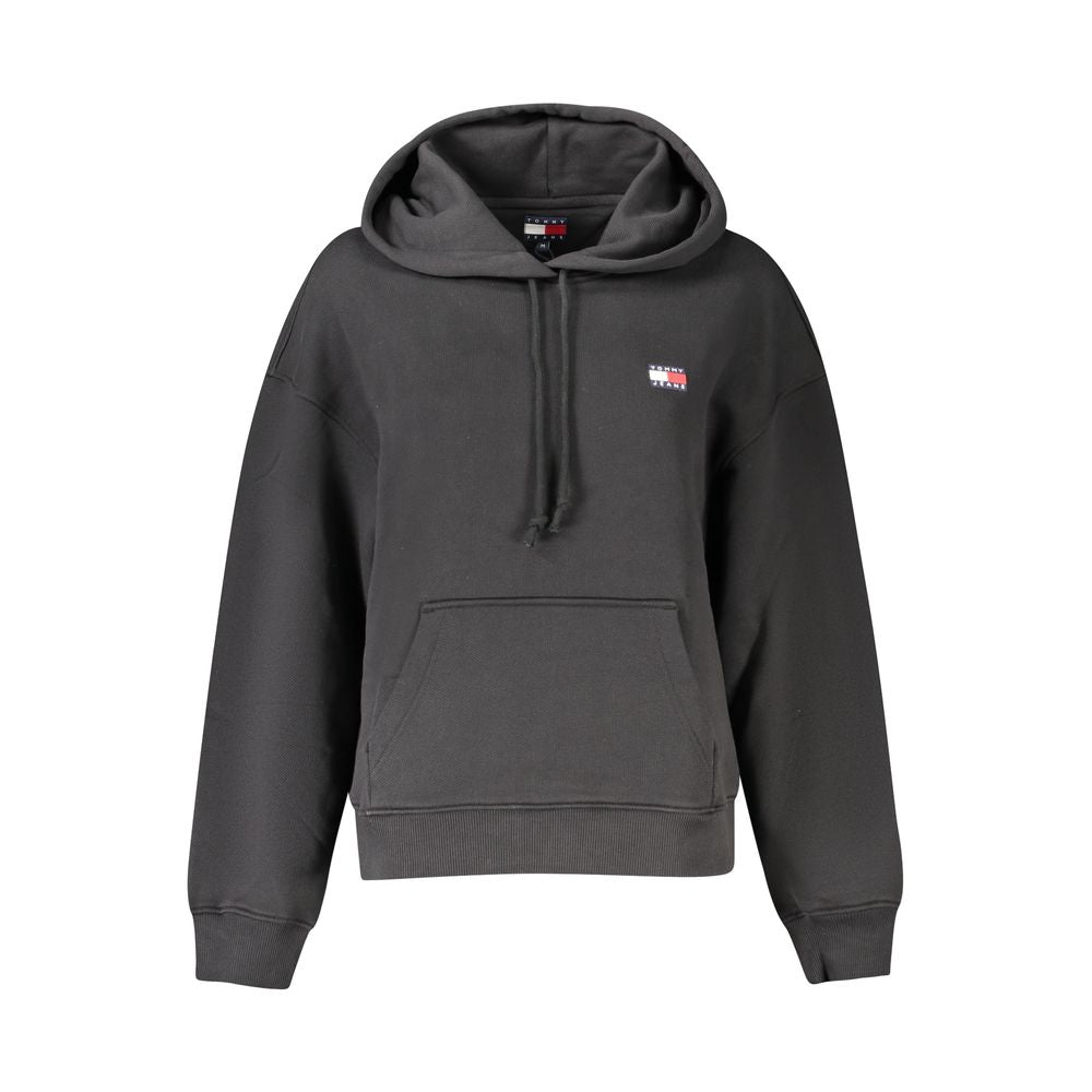 Tommy Hilfiger Women's Black Cotton Sweatshirt