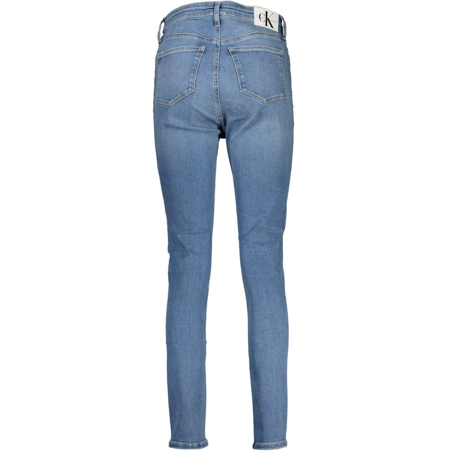Calvin Klein Blaue Baumwolljeans mit geradem Bein