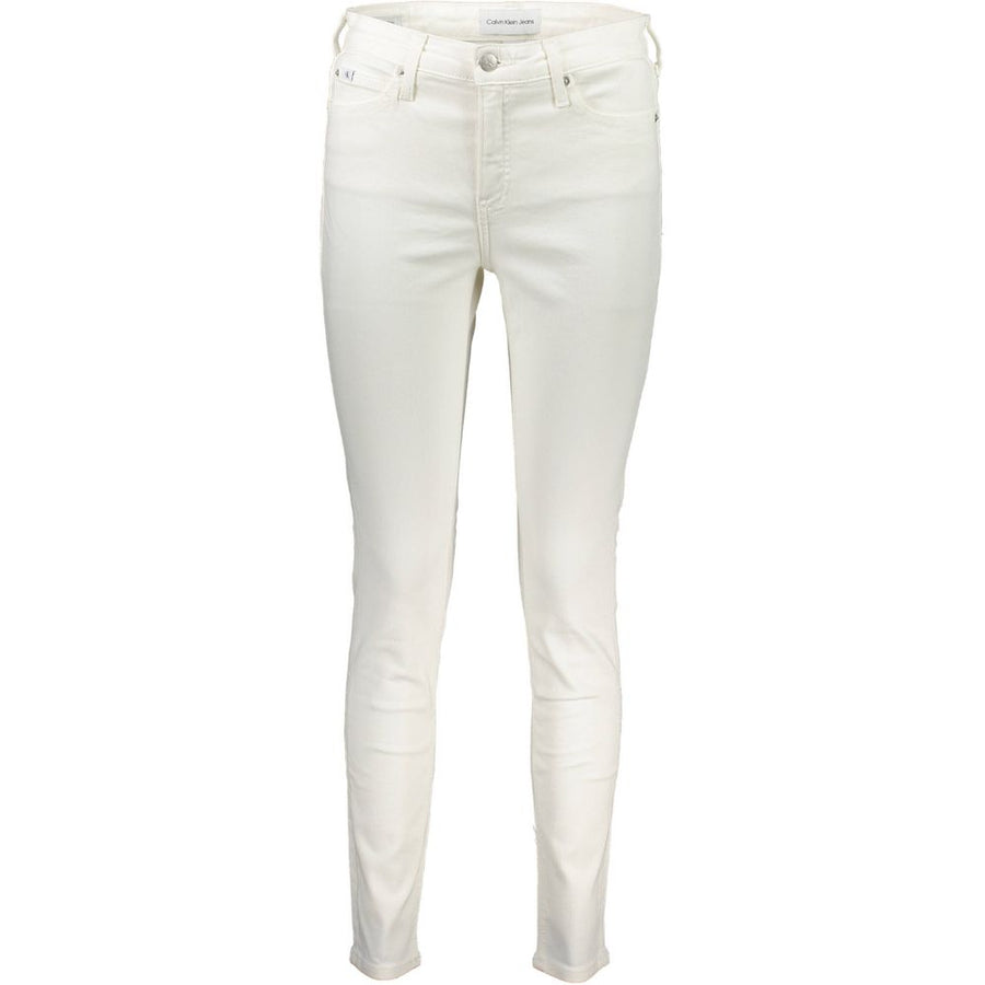 Calvin Klein Weiße Baumwoll-Jeans aus Denim