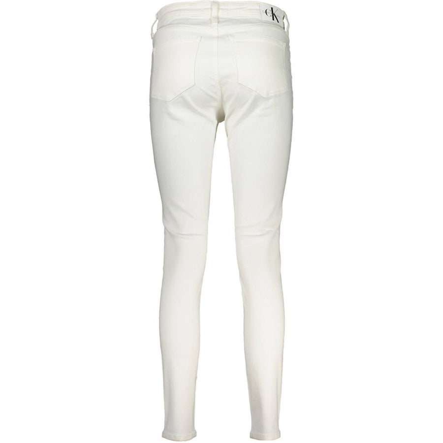 Calvin Klein Weiße Baumwoll-Jeans aus Denim