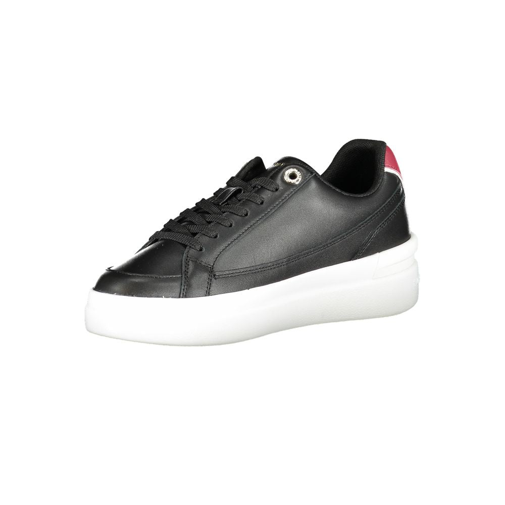 Tommy Hilfiger Black Genuine Leather Sneaker