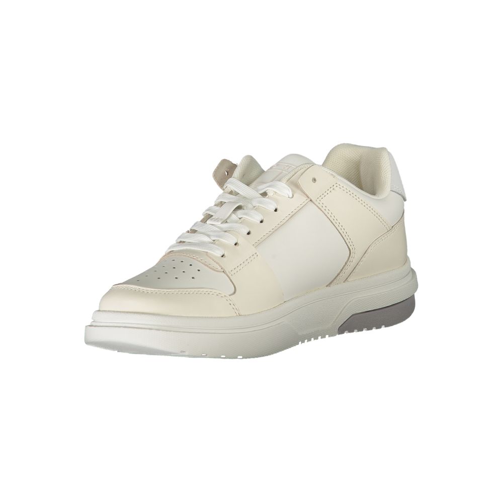 Tommy Hilfiger Women's White Leather Sneakers