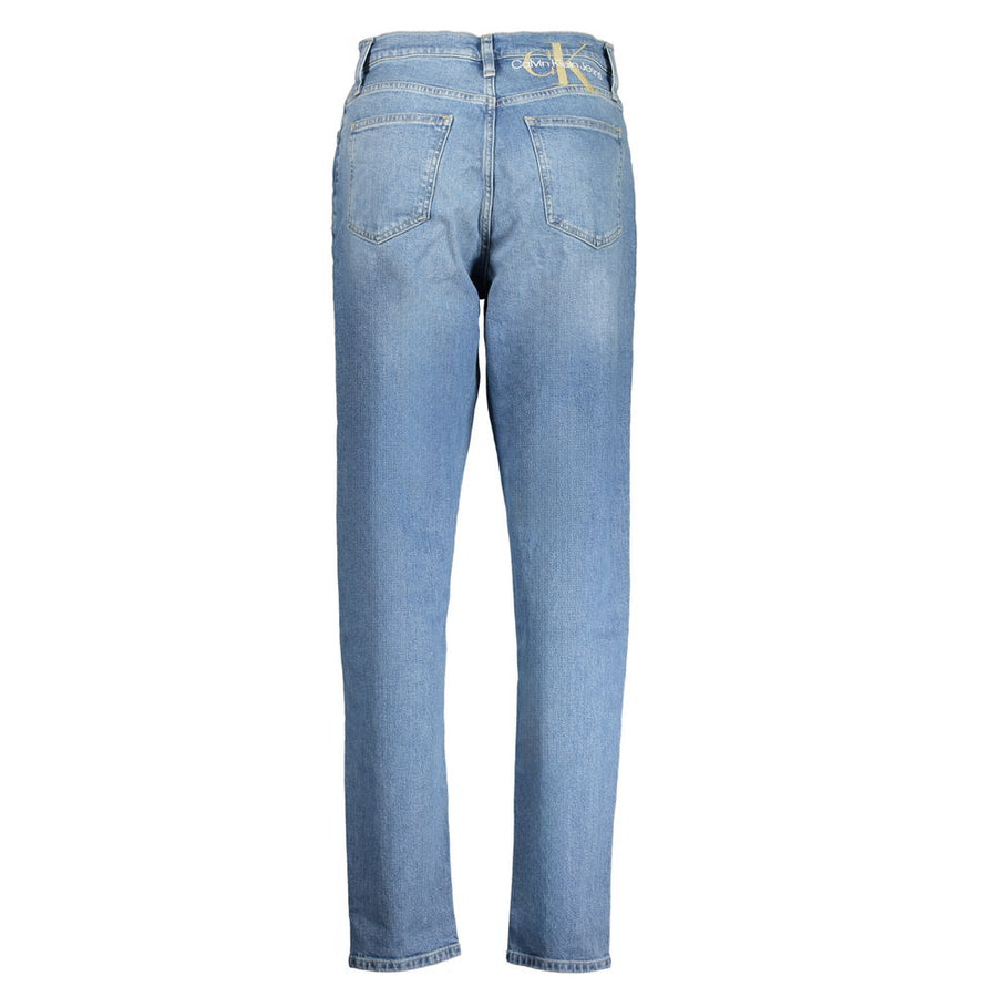 Calvin Klein Blaue Baumwolljeans mit geradem Bein