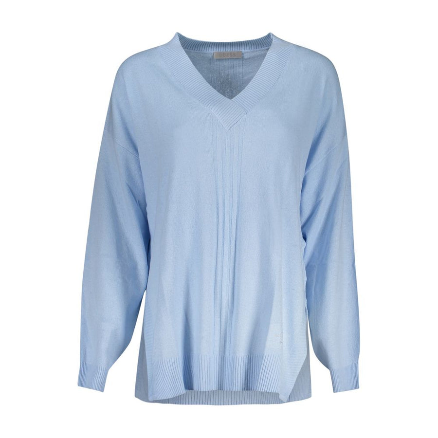 Guess Jeans Blue Cotton Sweater