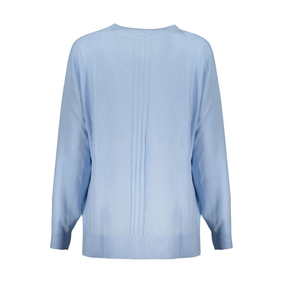 Guess Jeans Blue Cotton Sweater