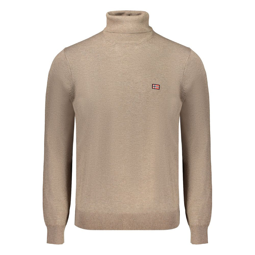 Norway 1963 Marrone Poliammide Herrenpullover