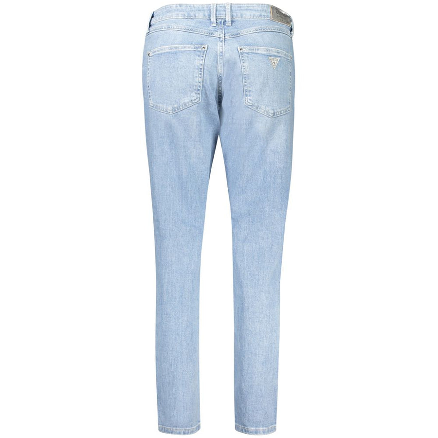 Guess Jeans Blaue Baumwolljeans mit geradem Bein