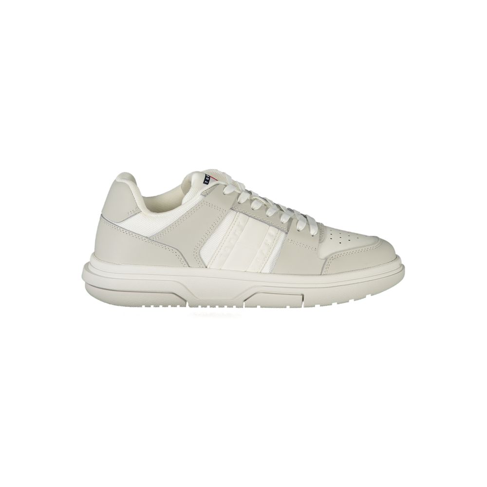Tommy Hilfiger Women's White Leather Sneakers