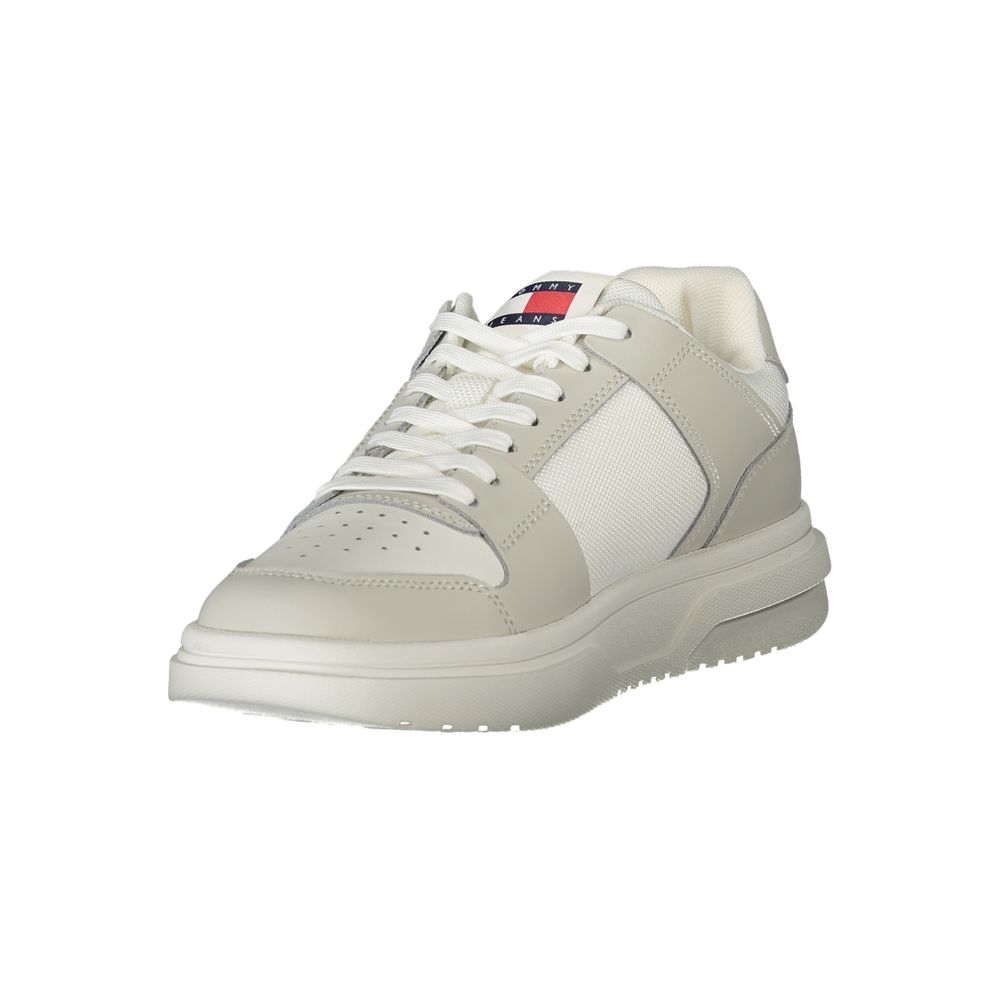 Tommy Hilfiger Women's White Leather Sneakers