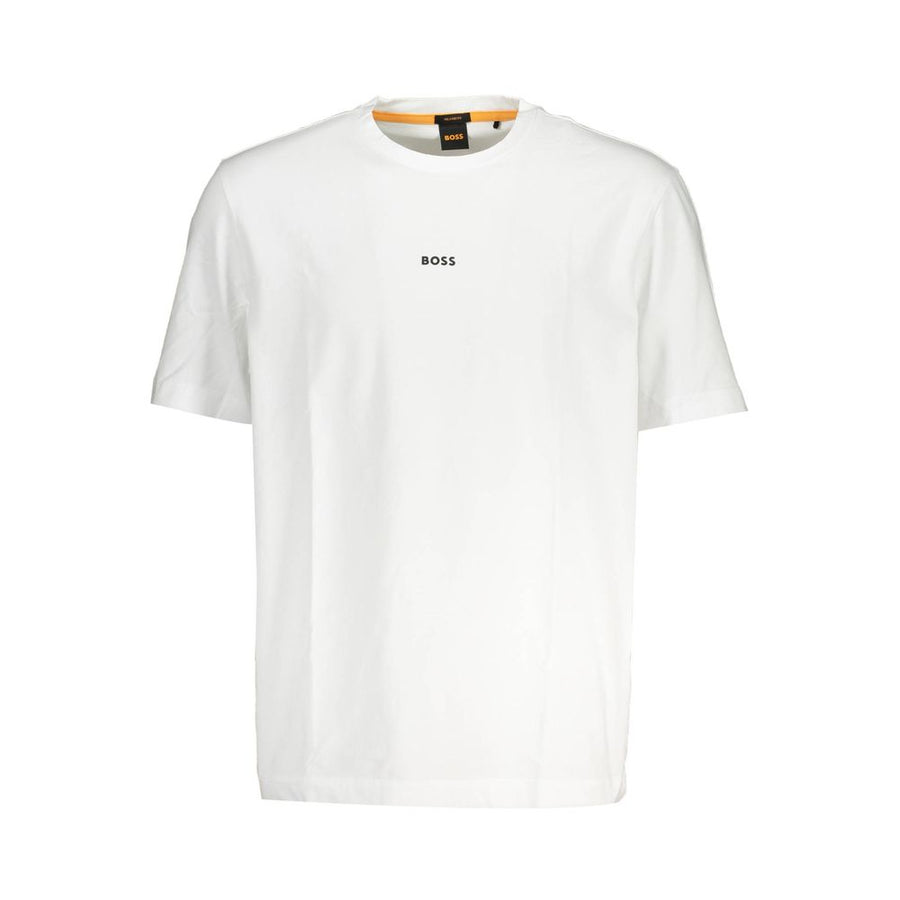 Hugo Boss Weißes Bio-Baumwoll-T-Shirt für Herren